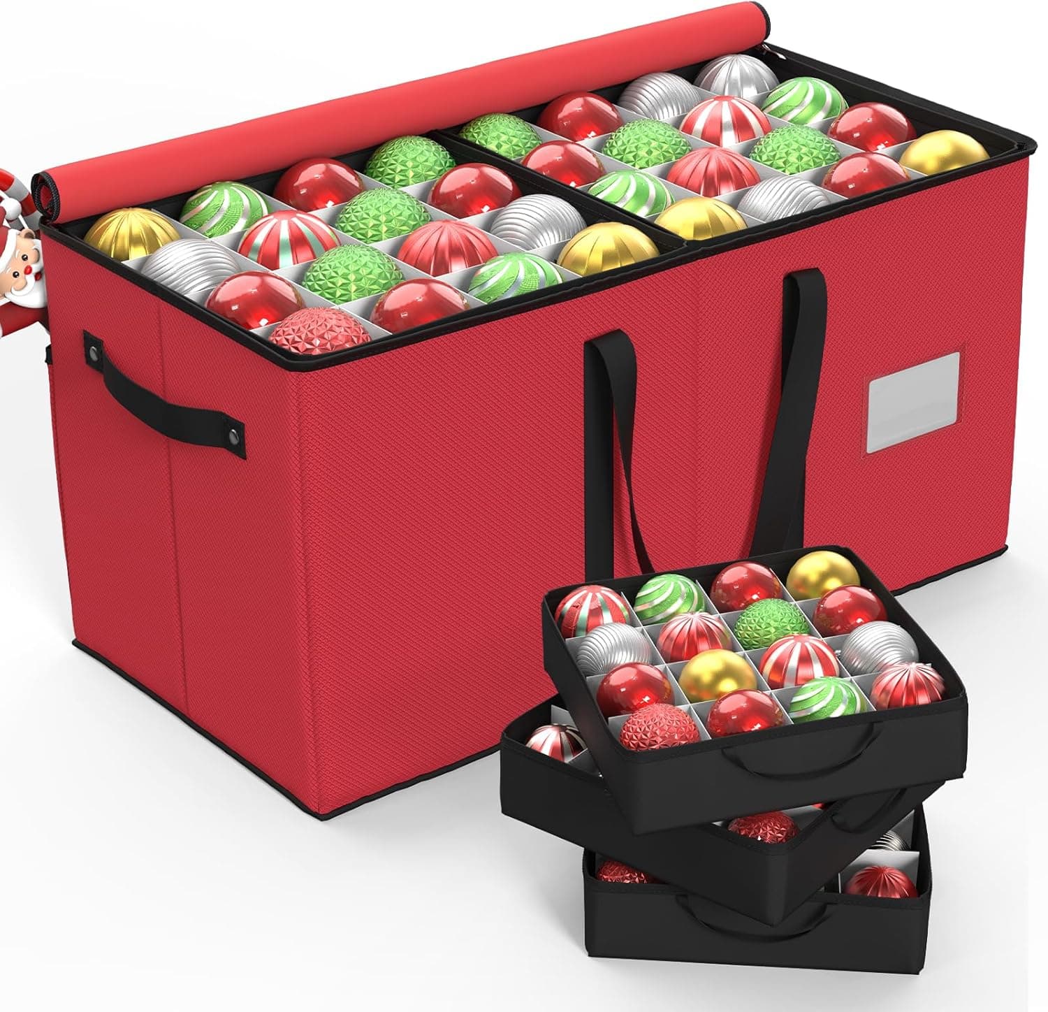 Patiobay Christmas Ornament Storage Box with 8 Trays 🎄