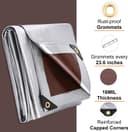 Thumbnail 1 de Patiobay Tarp 12x16FT heavy-duty tarp, 16 mil 🏕️