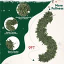 Thumbnail 1 de 2 Pcs 6ft Cypress Garland 160-branch Christmas greenery 🎄