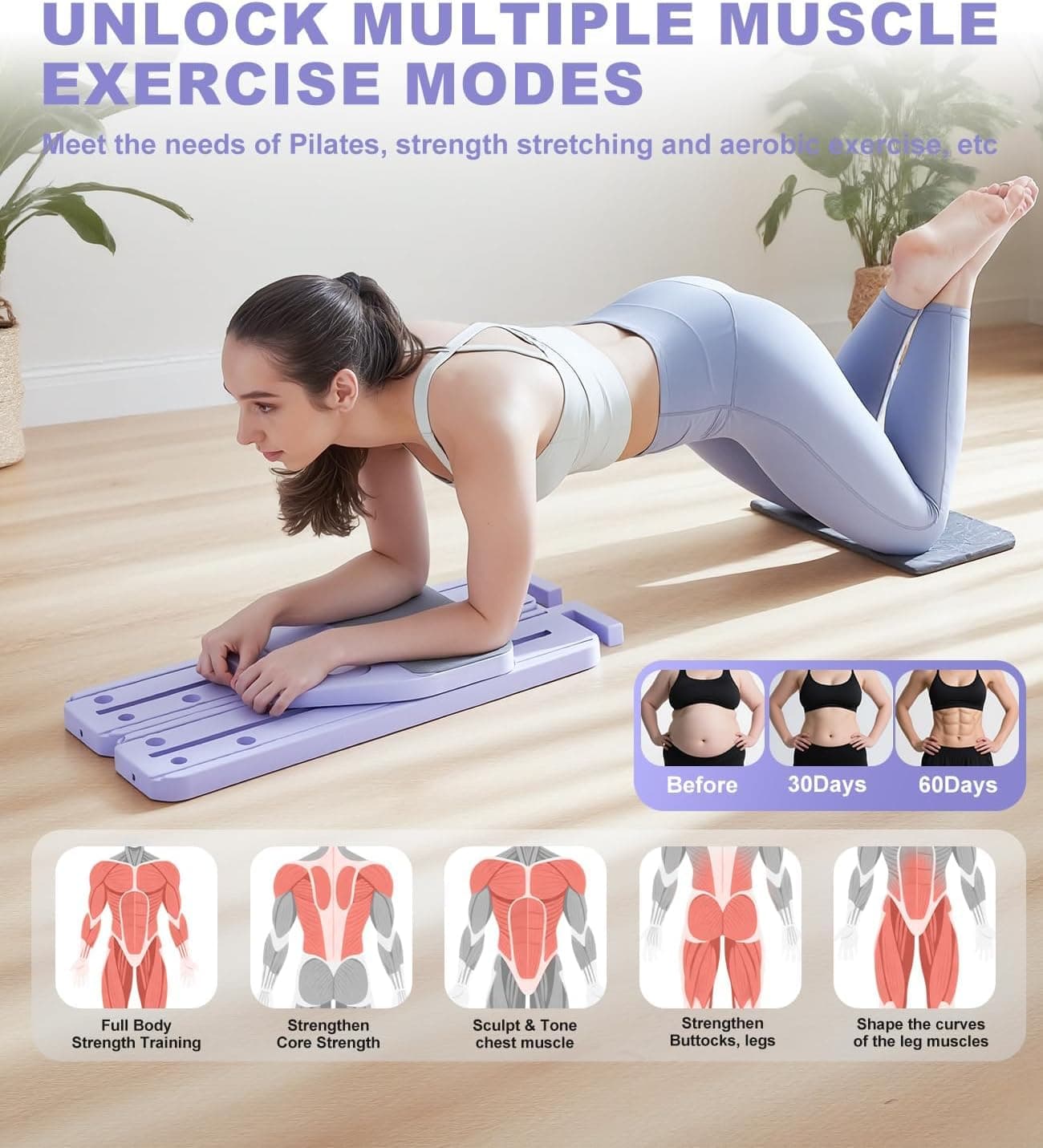 PENGYOUNG Pilates Board 12-in-1 Reformer Set 🧘