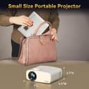 Thumbnail 5 de Pericat 4K Supported Native 1080P Portable Projector 📽️