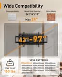 Thumbnail 1 de Perlegear PGXLF02 Full Motion TV Mount 150 lbs 📺