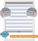 Thumbnail 4 de Persilux Zebra Blinds 28" x 72" Blackout Window Shades 🪟