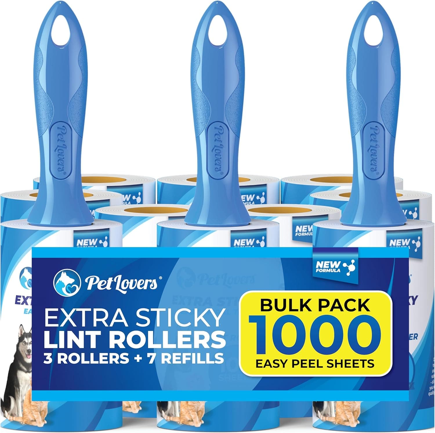 PetLovers Extra Sticky Lint Roller 1000 Sheets 🧹