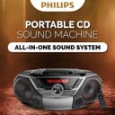 Thumbnail 1 de Philips Portable CD Boombox with Bluetooth 12W 📺