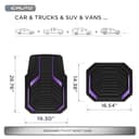 Thumbnail 6 de PIC AUTO Heavy Duty Rubber Floor Mats 6-Piece 🚗