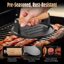 Thumbnail 1 de Pisol Smash Burger Press 6.6” cast iron 🍳