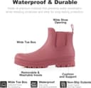 Thumbnail 6 de Planone Wide Width Short Rain Boots Waterproof Chelsea Boots for Women 👢