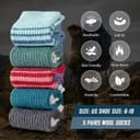 Thumbnail 3 de Pleneal Wool Socks for Women - Cozy Knit Winter Socks 🧦