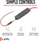 Thumbnail 2 de Poly Blackwire 3225 wired headset — noise-canceling mic 🎧