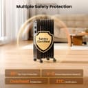 Thumbnail 3 de Portable Electric Radiator Heater 1500W 🔥