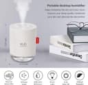 Thumbnail 1 de Portable Mini Humidifier 500ml for Desktop, USB, Auto Shut-Off 🎐