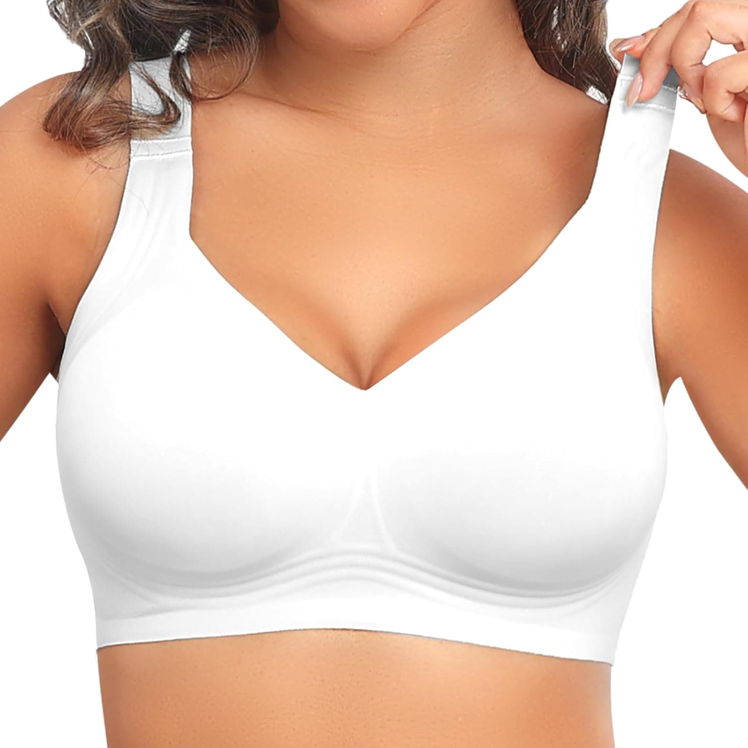 PoseFree Seamless Wireless Supportive Bra Full Coverage 🎽