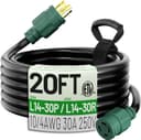 Thumbnail principal de POWGRN 20 ft 30 Amp Generator Extension Cord 📦