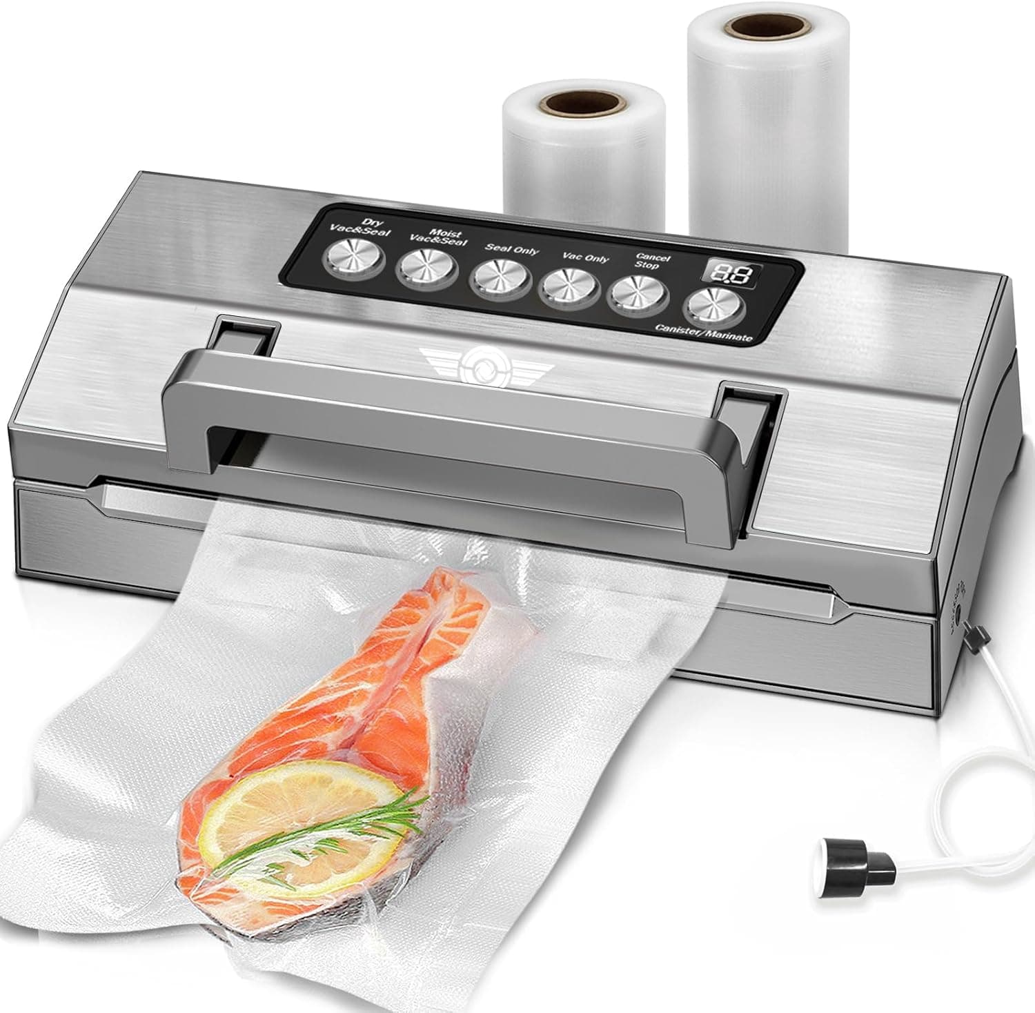 POWOT Precision Food Vacuum Sealer Machine with Double Heat Seal 🎧