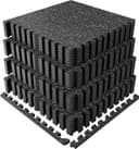 Thumbnail principal de PRAISUN 0.6" Thicker Rubber Top Gym Flooring — 96 Sq Ft 🏋️♂️