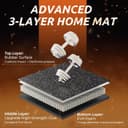 Thumbnail 5 de PRAISUN 0.6" Thicker Rubber Top Gym Flooring — 96 Sq Ft 🏋️♂️