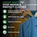 Thumbnail 1 de Professor Killamoth 80 Cedar Rings for Clothes Storage 🧺