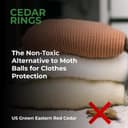 Thumbnail 6 de Professor Killamoth 80 Cedar Rings for Clothes Storage 🧺