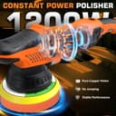 Thumbnail 1 de Protmex 1200W Dual Action Car Polisher 6-inch 🚗