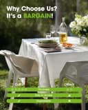 Thumbnail 5 de Pureegg Plastic Table Cloth 54 x 108, 20 Pack 🧻