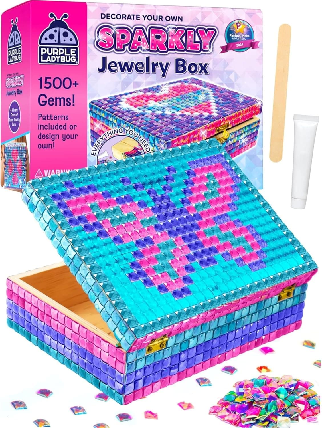 PURPLE LADYBUG Jewelry Box Craft for Girls Ages 8-12 🎁