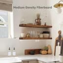 Thumbnail 2 de QEEIG 23.6" Floating Wall Shelf set of 2 🪵