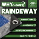 Thumbnail 1 de RAINDEWAY 20x30 ft Waterproof Tarp, 5.5 mil 🛶
