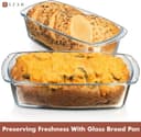 Thumbnail 1 de Razab LARGE 7.6-Cup Glass Loaf Pan Set ⌚