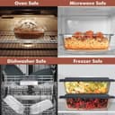 Thumbnail 4 de Razab LARGE 7.6-Cup Glass Loaf Pan Set ⌚