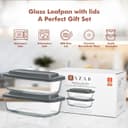 Thumbnail 6 de Razab LARGE 7.6-Cup Glass Loaf Pan Set ⌚