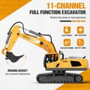 Thumbnail 1 de RC Excavator Remote Toy 11-Channel, 1200 mAh ⛏️
