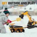 Thumbnail 5 de RC Excavator Remote Toy 11-Channel, 1200 mAh ⛏️