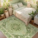 Thumbnail 2 de RELEANY 8'x10' Washable Floral Area Rug 🧩