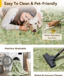 Thumbnail 4 de RELEANY 8'x10' Washable Floral Area Rug 🧩