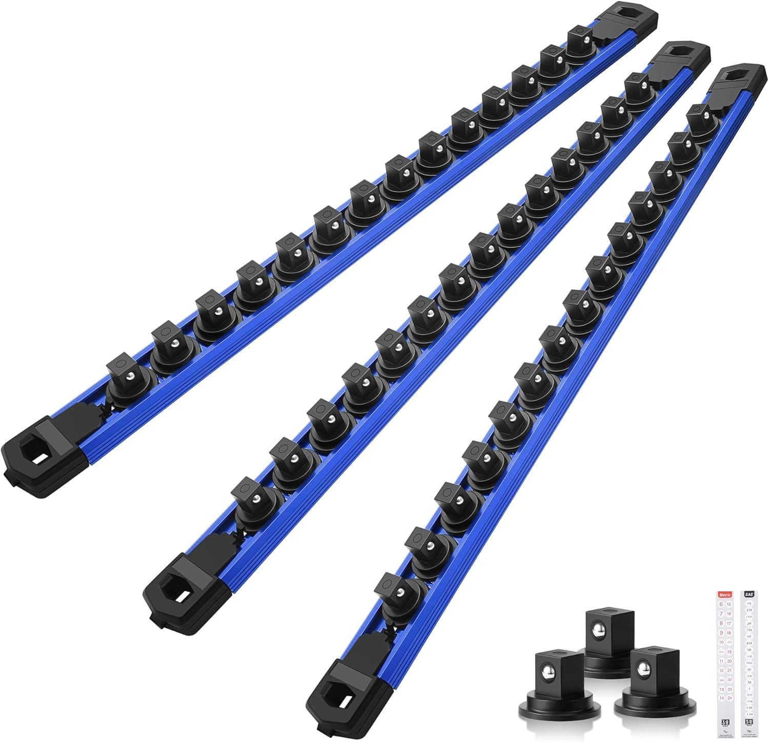 Reniteco Magnetic Socket Organizer Set 3PC, 3/8" ⚙️