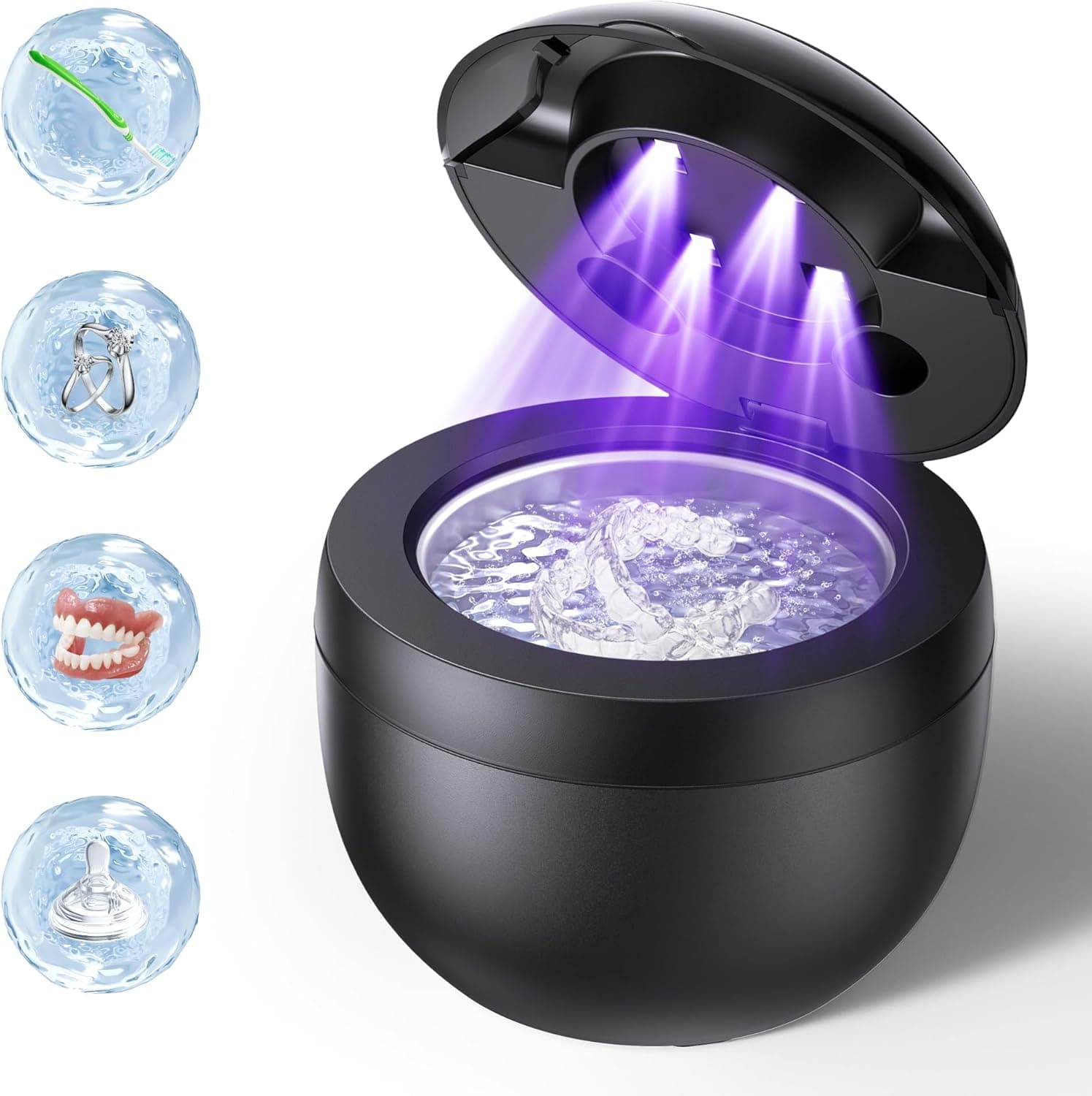 Retainer Cleaner 45kHz Ultrasonic, 200ML Cleaner 🪥
