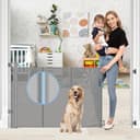 Thumbnail principal de Retractable Baby Gate 55" Wide Mesh for Homes 🚪