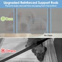 Thumbnail 2 de Retractable Baby Gate 55" Wide Mesh for Homes 🚪