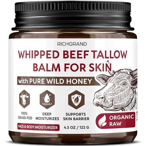 RICHGRAND Beef Tallow Whipped Honey Balm 4.3 oz 🧴