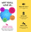 Thumbnail 6 de ROHSCE Baby Textured Multi Sensory Massage Balls 6-pack 🧸