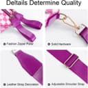 Thumbnail 3 de Rose Checkered Bum Bag with Removable Wallets 🎒