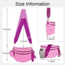 Thumbnail 4 de Rose Checkered Bum Bag with Removable Wallets 🎒