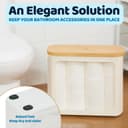 Thumbnail 2 de ROSOS Toilet Paper Storage for 12 Rolls with Bamboo Lid 🧻