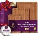 Thumbnail principal de ROYAL CRAFT WOOD Bamboo Cutting Board Set 3 🍽️