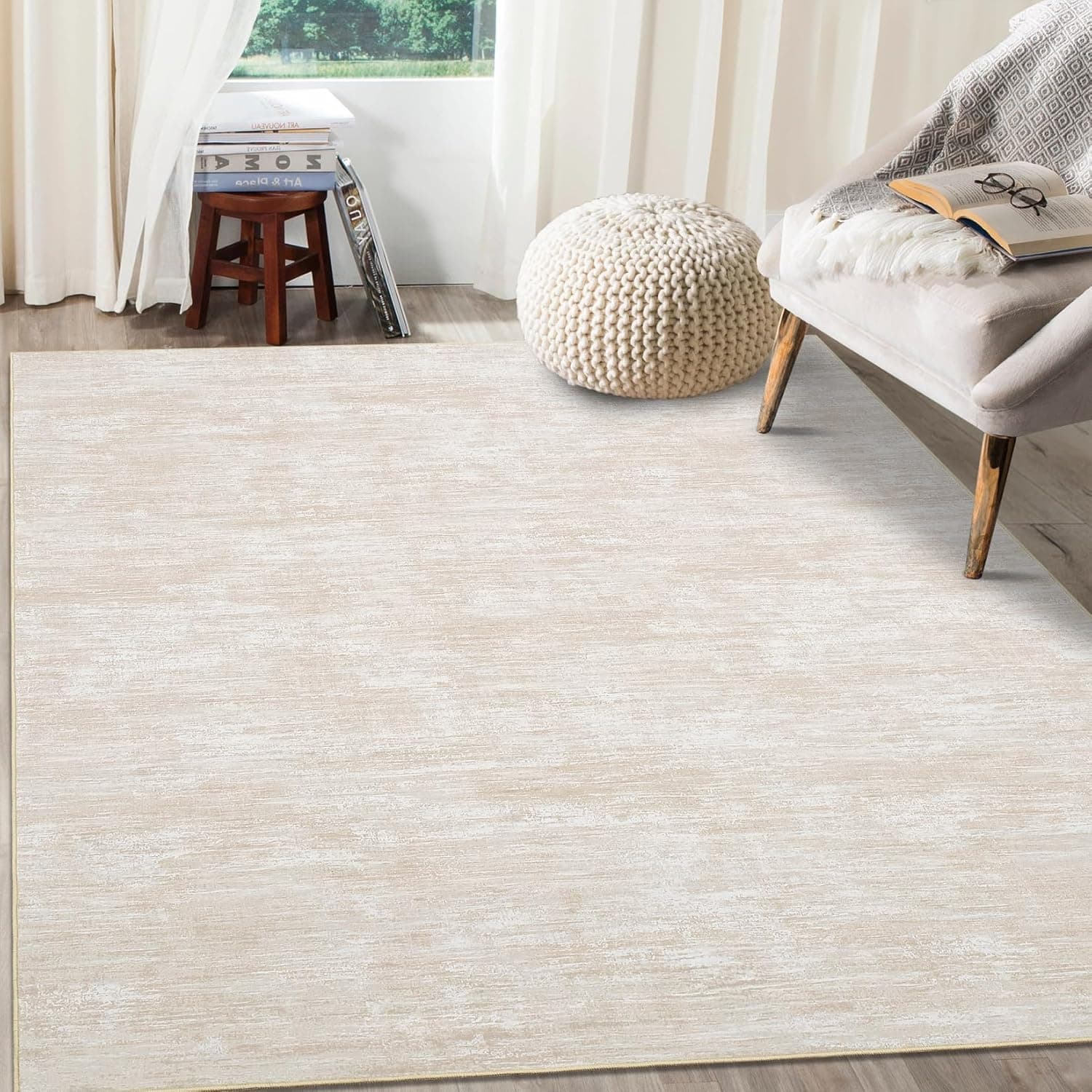 RUGSREAL 8x10 Beige Area Rug 📷