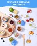 Thumbnail 2 de Salad Dressing Containers 2 oz, Reusable Leak-Proof 🥫