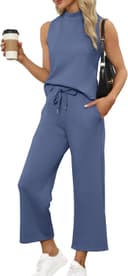 Thumbnail 1 de SAMPEEL Two Piece Summer Set crop pants 👗