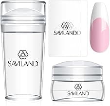 Saviland French Tip Nail Stamp Kit 4PCS 💅