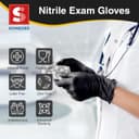Thumbnail 3 de Schneider Nitrile Exam Gloves, Black disposable 🧤